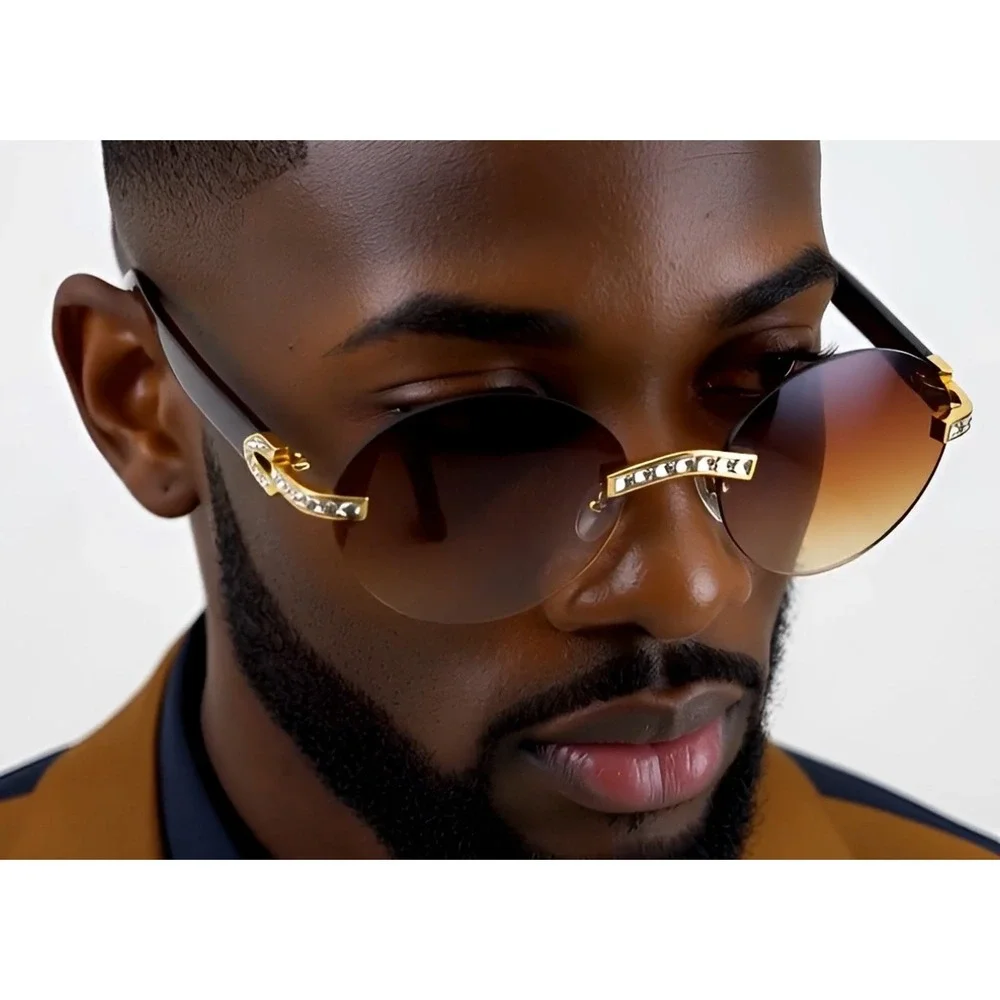 Metal Sunglasses For Men Fashion Outdoor Buffs Driving Shade Glasses UV400 Gafas